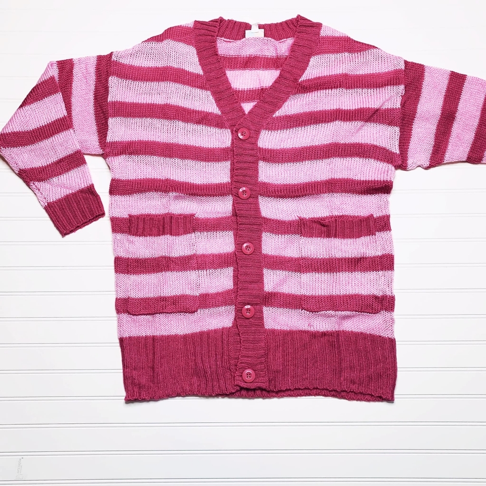 LLR Oversized Lucille Button Front Cardigan Sweater